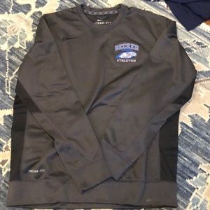 therma-fit nike crewneck becker college sweatshirt